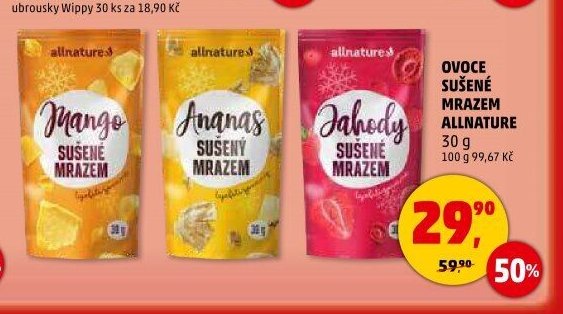 OVOCE SUŠENÉ MRAZEM ALLNATURE