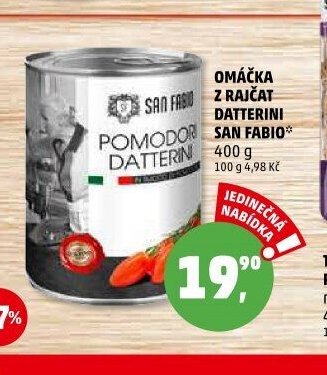 Omáčka z rajčat Datterini San Fabio