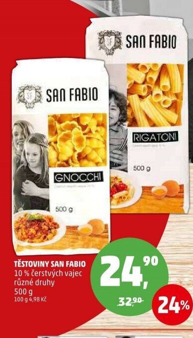 Těstoviny San Fabio 10% čerstvých vajec