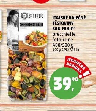 Italské vaječné těstoviny San Fabio orecchiette