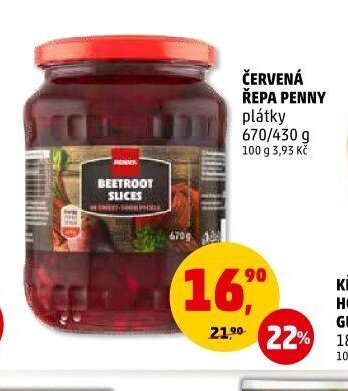 ČERVENÁ ŘEPA PENNY