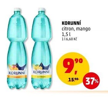 Korunní citron, mango 1,5 l