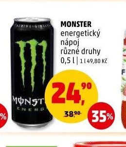 Monster energetický nápoj různé druhy 0,5 l