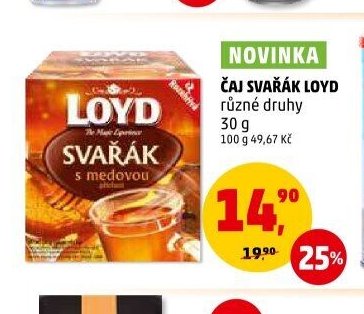 Čaj Svařák Loyd různé druhy 30 g