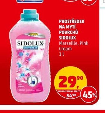 PROSTŘEDEK NA MYTÍ POVRCHŮ SIDOLUX