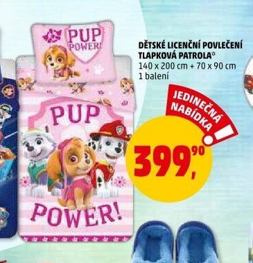Dětské licenční povlečení Tlapková patrola