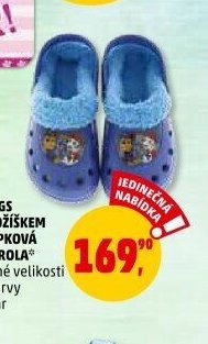 Clogs s kožíškem Tlapková patrola