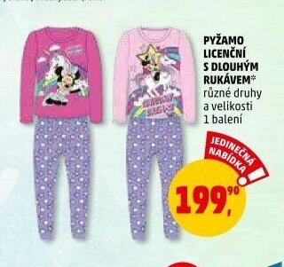 Pyžamo licenční s dlouhým rukávem