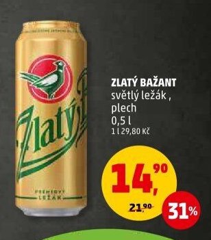 ZLATÝ BAŽANT SVĚTLÝ LEŽÁK