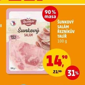 ŠUNKOVÝ SALÁM ŘEZNÍKŮV TALÍŘ