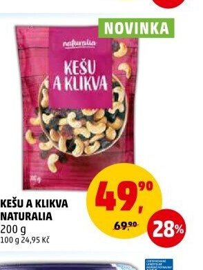KEŠU A KLIKVA NATURALIA