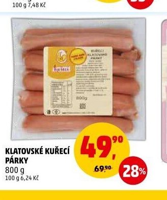 KLATOVSKÉ KUŘECÍ PÁRKY