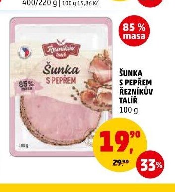 ŠUNKA S PEPŘEM ŘEZNÍKŮV TALÍŘ