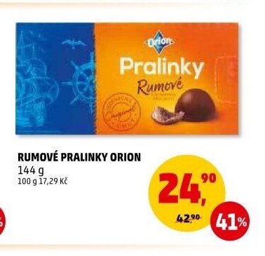 RUMOVÉ PRALINKY ORION 144 g