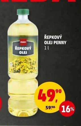 Řepkový olej Penny 1 l