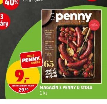 Magazín s Penny u stolu