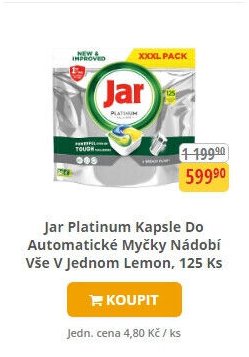 Jar Platinum Kapsle Do Automatické Myčky Nádobí