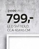 LED SVÍTIDLO, CCA 45X45 CM