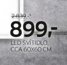 LED SVÍTIDLO, CCA 60X60 CM