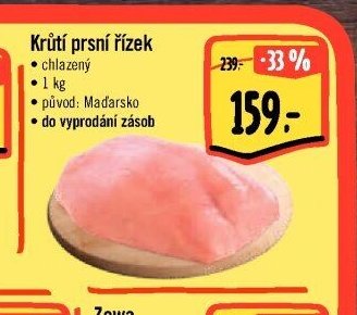 Krůtí prsní řízek