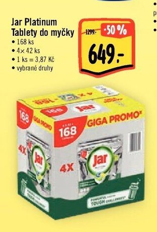 Jar Platinum Tablety do myčky