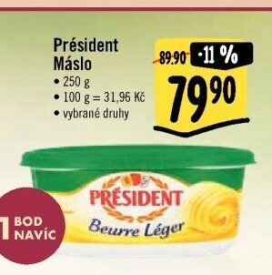 Président máslo