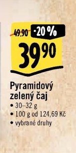 Pyramidový zelený čaj