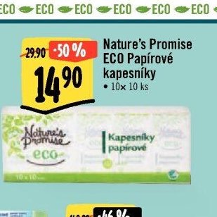 Nature's Promise ECO Papírové kapesníky