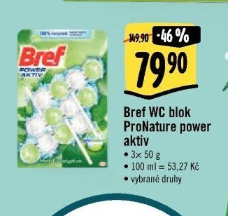 Bref WC blok ProNature power aktiv