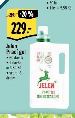 Jelen Prací gel