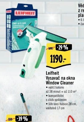 Leifheit Vysavač na okna Window Cleaner
