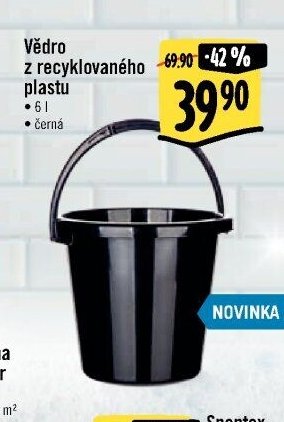 Vědro z recyklovaného plastu
