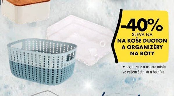 Koše Duoton a organizéry na boty