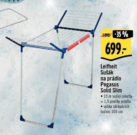 Leifheit Sušák na prádlo Pegasus Solid Slim
