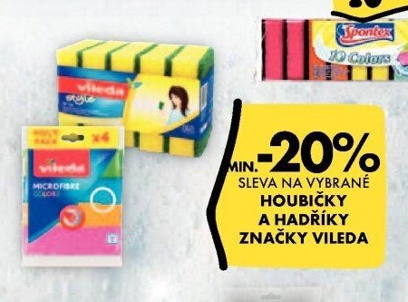 Vileda houbičky a hadříky