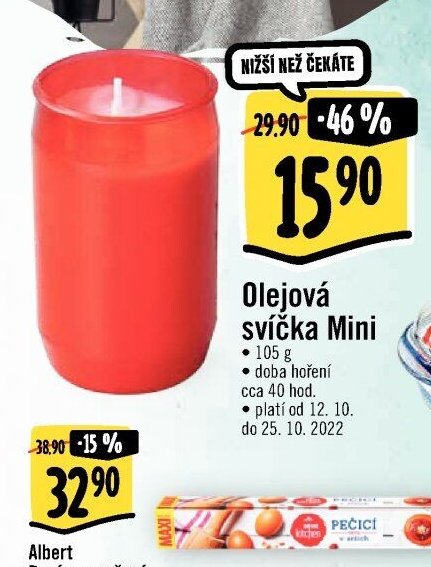Olejová svíčka Mini