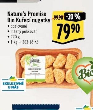 Nature's Promise Bio Kuřecí nugetky