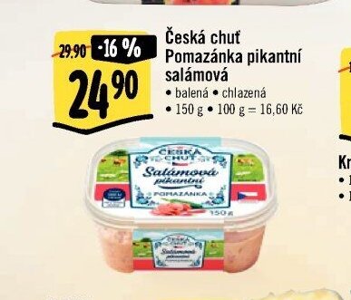Česká chuť Pomazánka pikantní salámová
