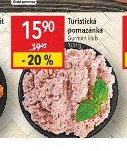 Turistická pomazánka Gurmán Klub