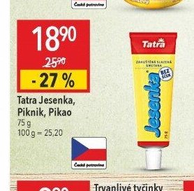 Tatra Jesenka, Piknik, Pikao