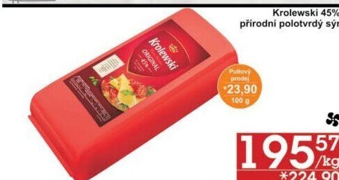 Sýr Krolewski 45% Milkpol