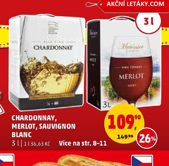Chardonnay, Merlot, Sauvignon Blanc
