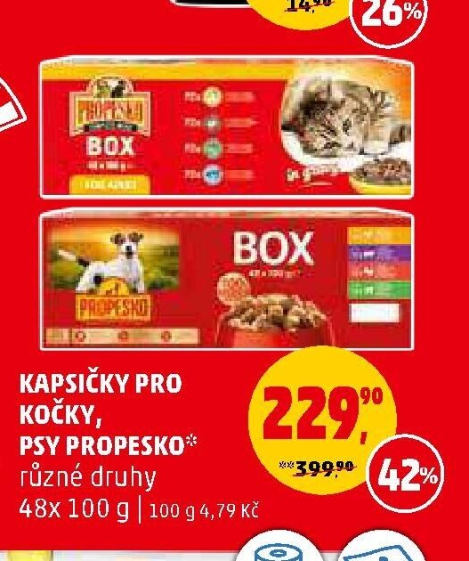 Kapsičky pro kočky, psy Propesko