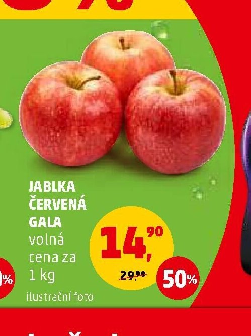 Jablka červená Gala
