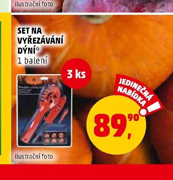 SET NA VYŘEZÁVÁNÍ DÝNÍ