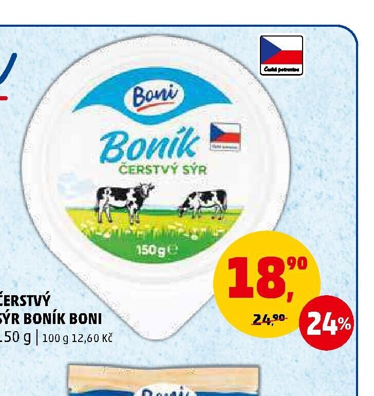 Čerstvý sýr Boník Boni