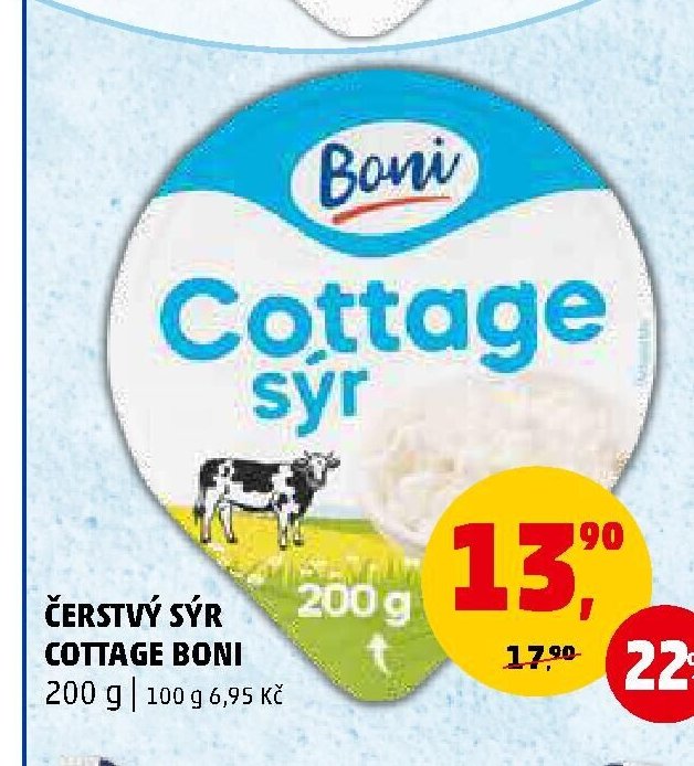Čerstvý sýr Cottage Boni