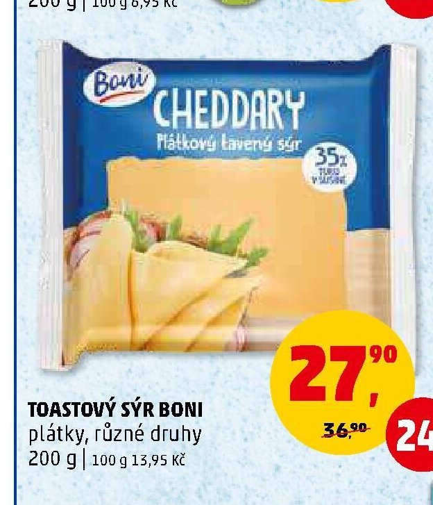 Toastový sýr Boni