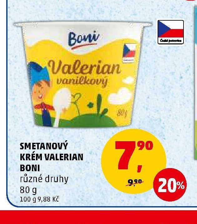 Smetanový krém Valerian Boni