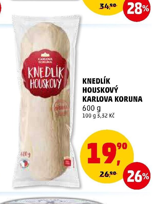 KNEDLÍK HOUSKOVÝ KARLOVA KORUNA 600 g